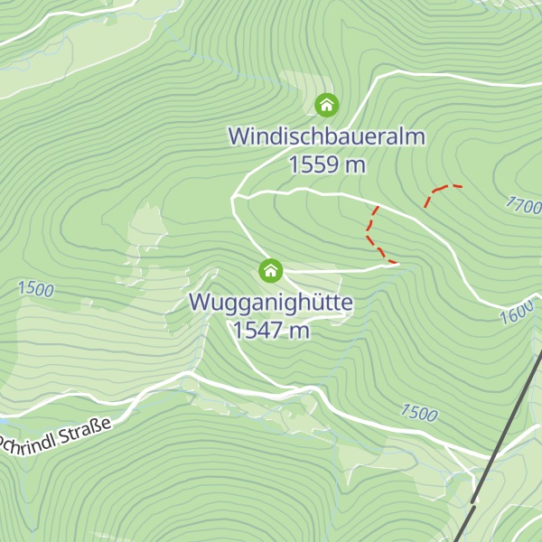 Map of Wugganighütte