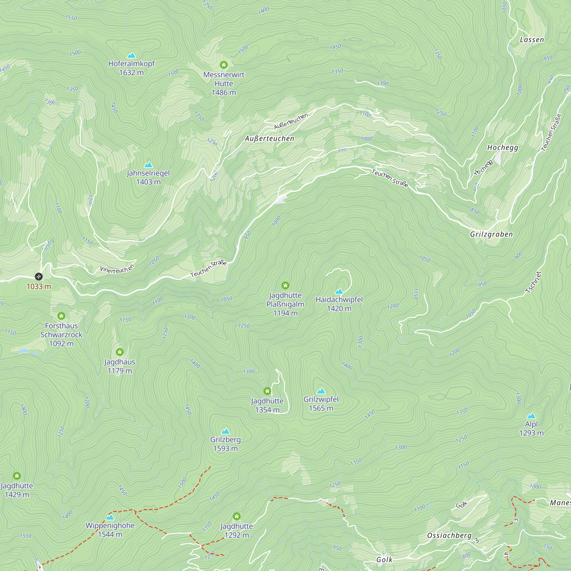 Jagdhütte Plaßnigalm map