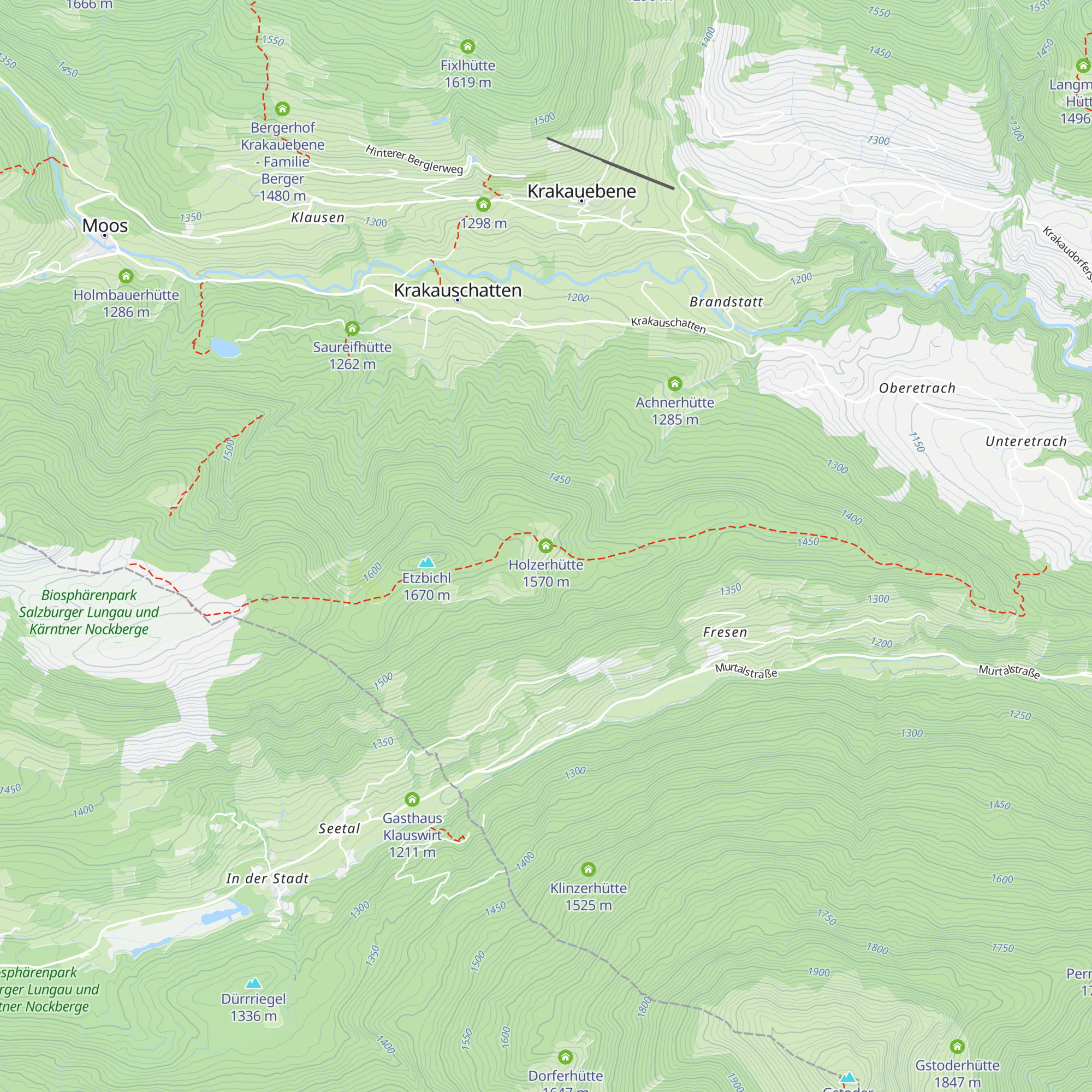Holzerhütte map