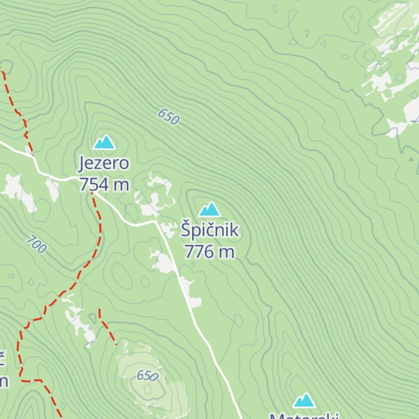 Map of Špičnik