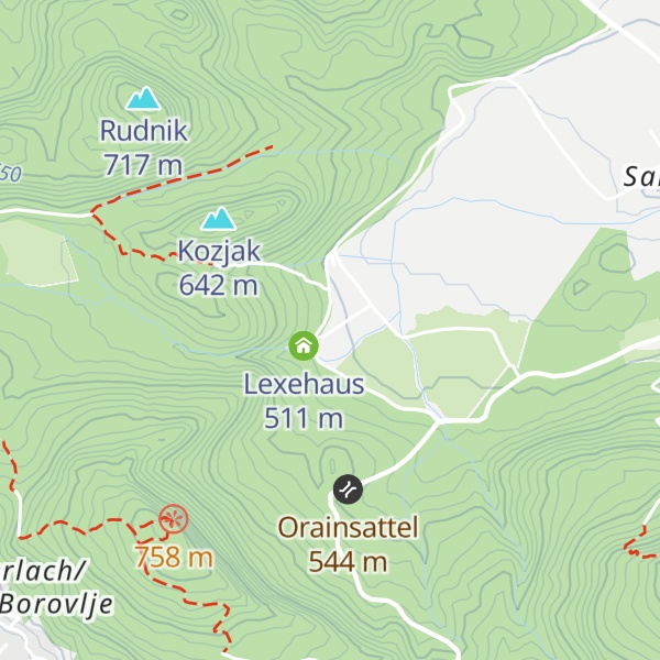 Map of Long Constructional Timber