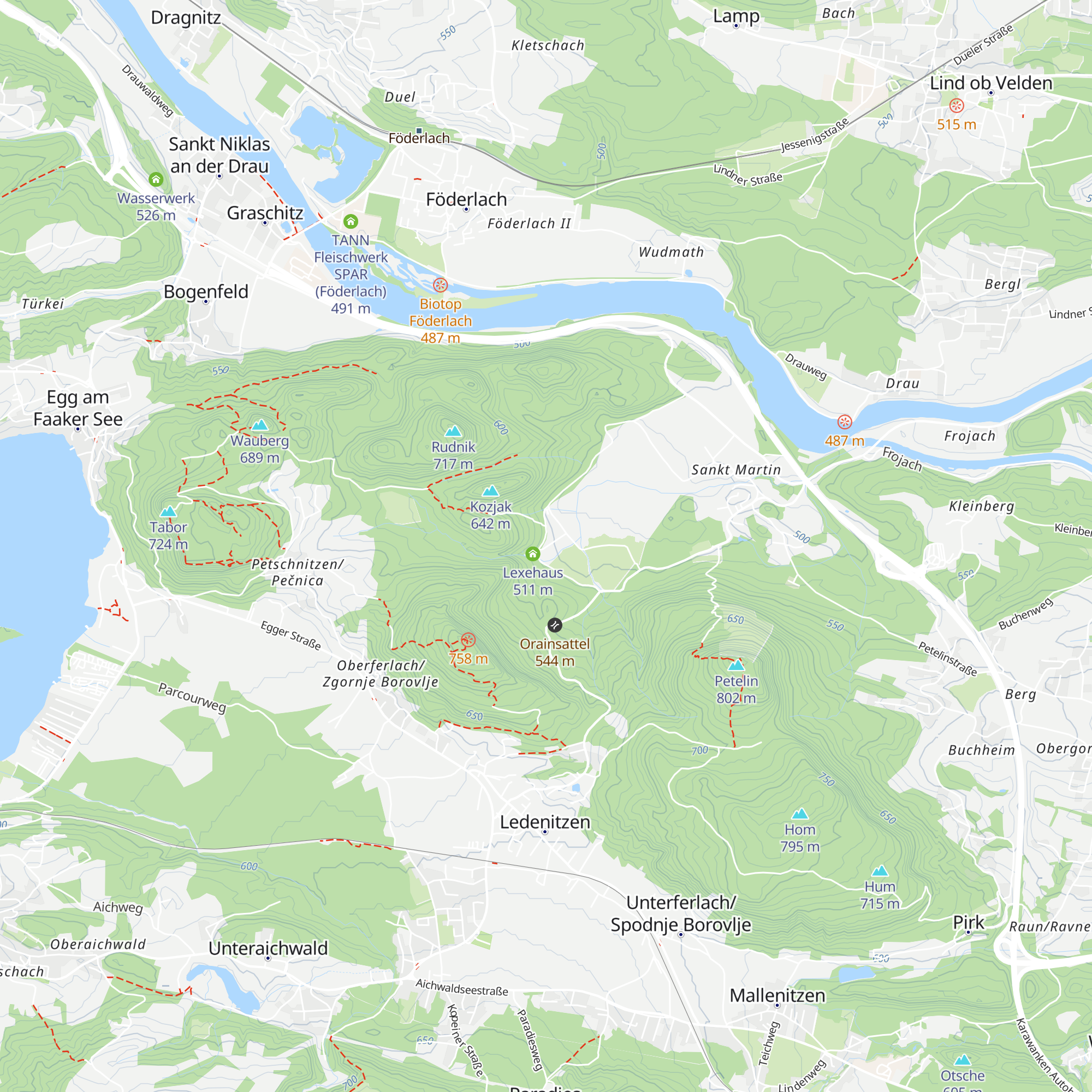 Long Constructional Timber map