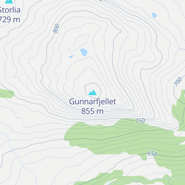 Map of Gunnarfjellet