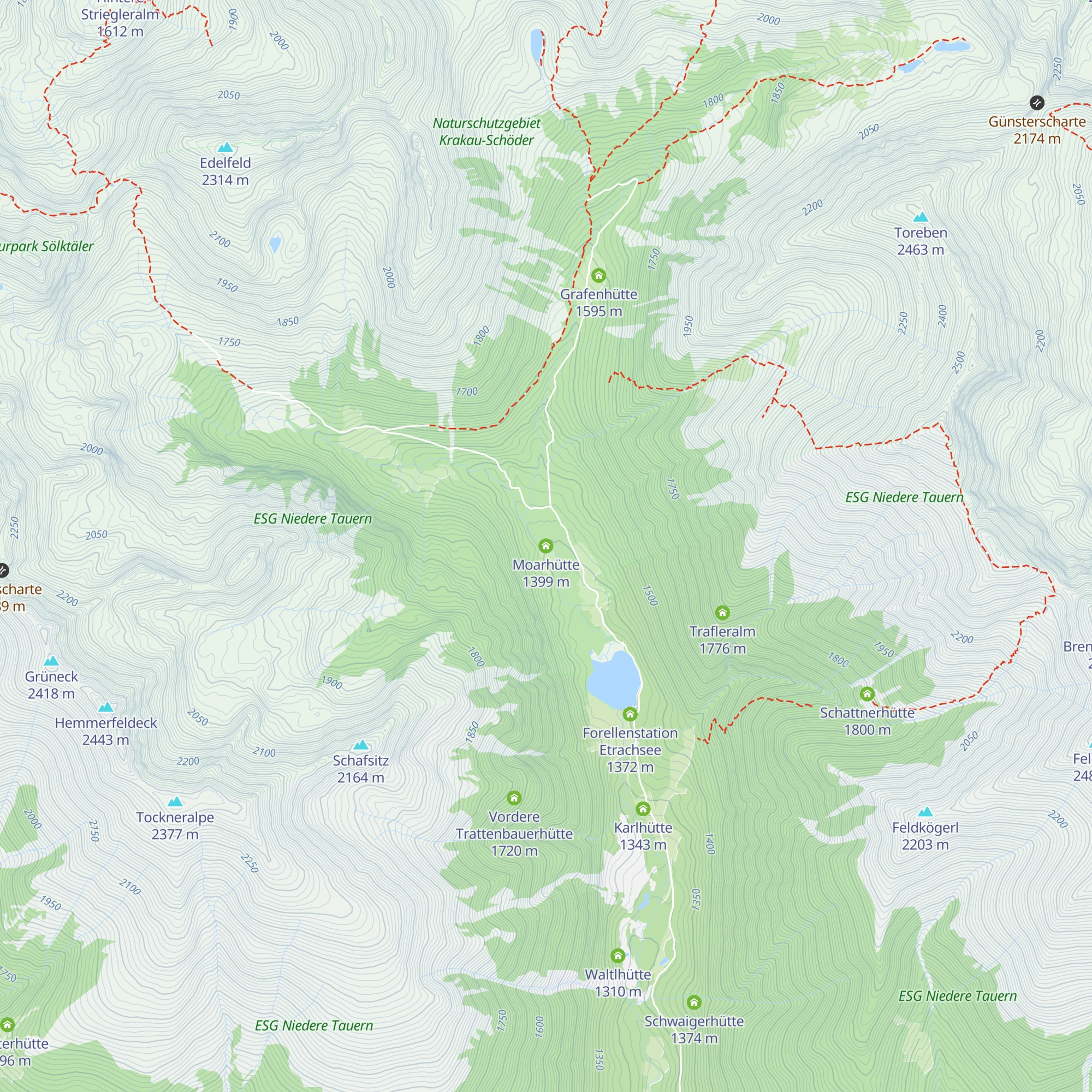 Moarhütte map
