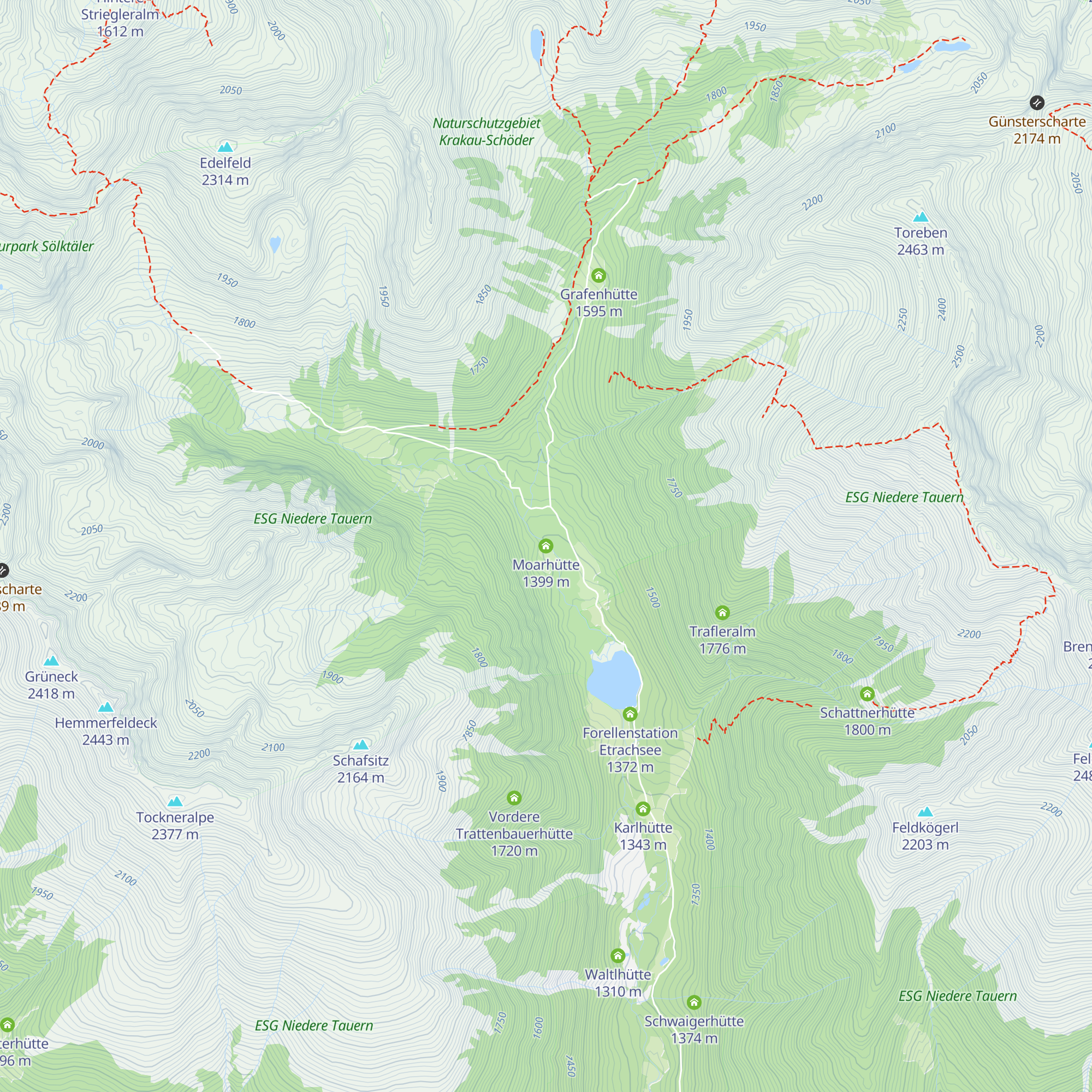Moarhütte map