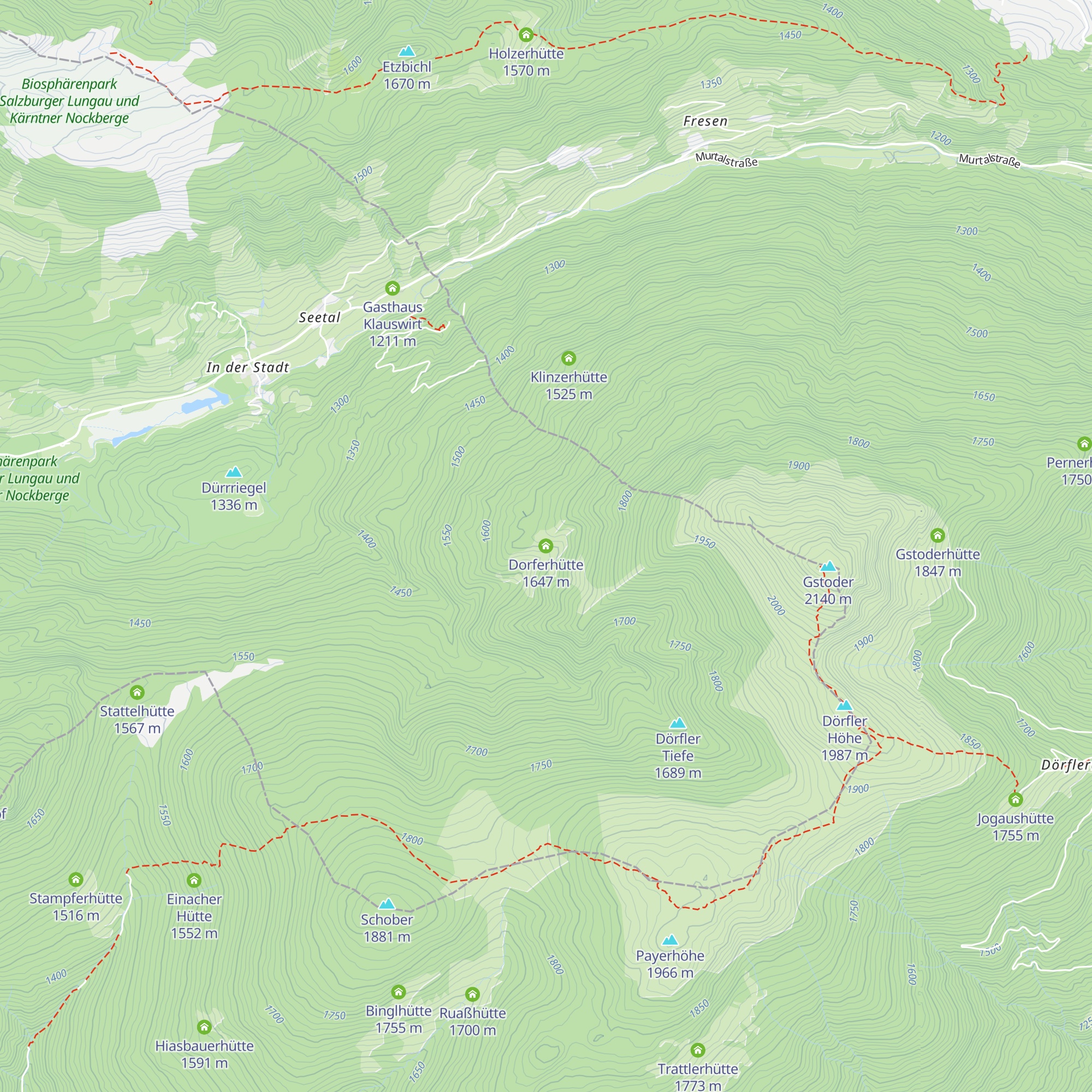 Dorferhütte map