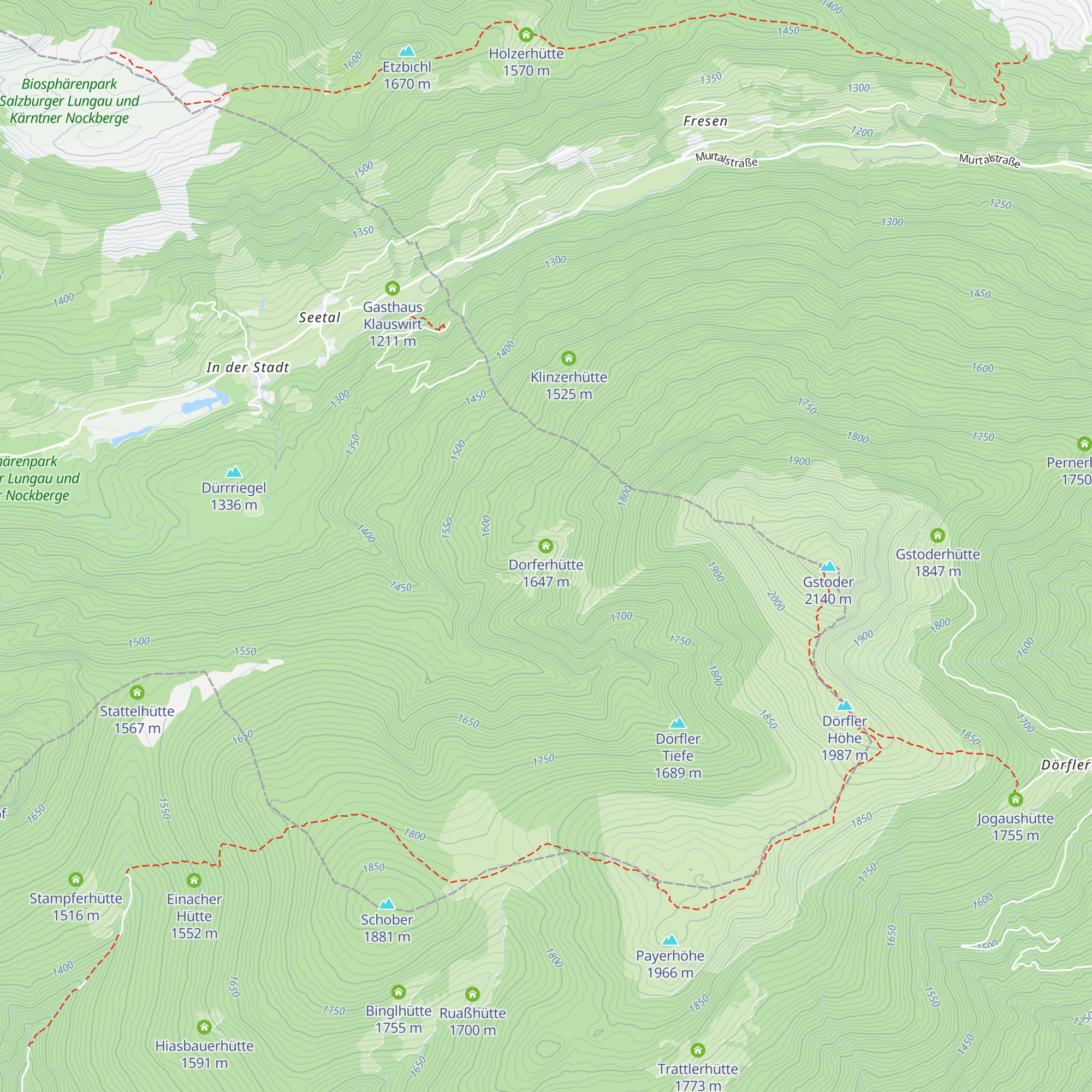 Dorferhütte map