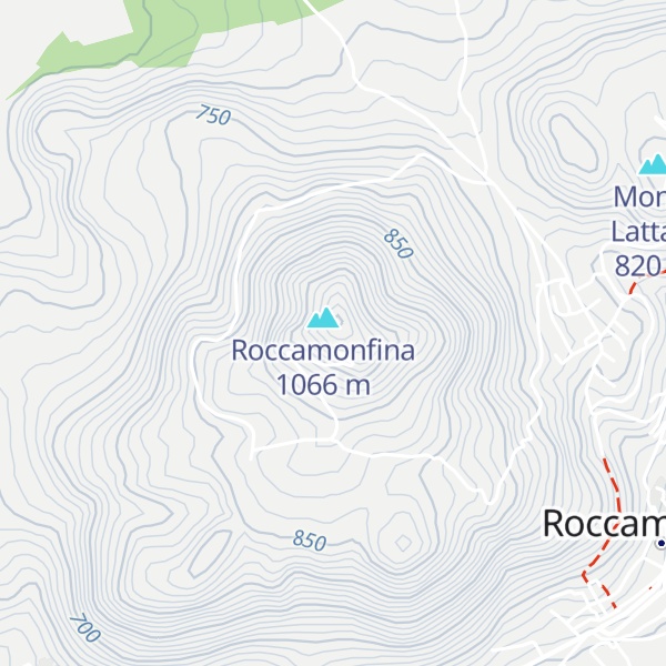 Map of Monte Santa Croce