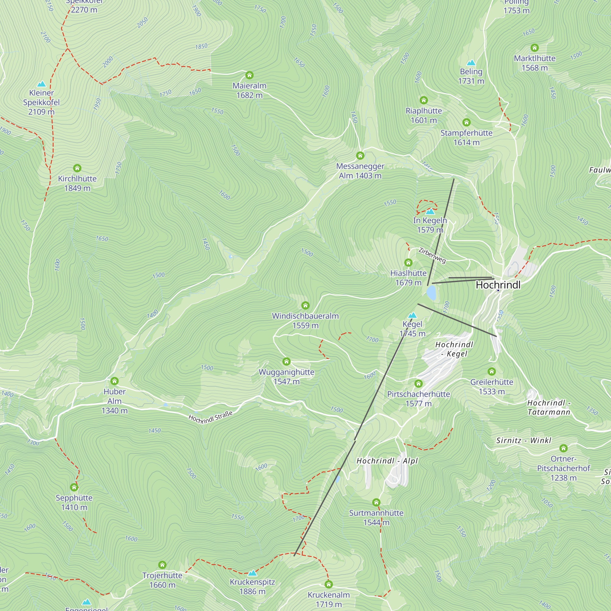 Windischbaueralm map