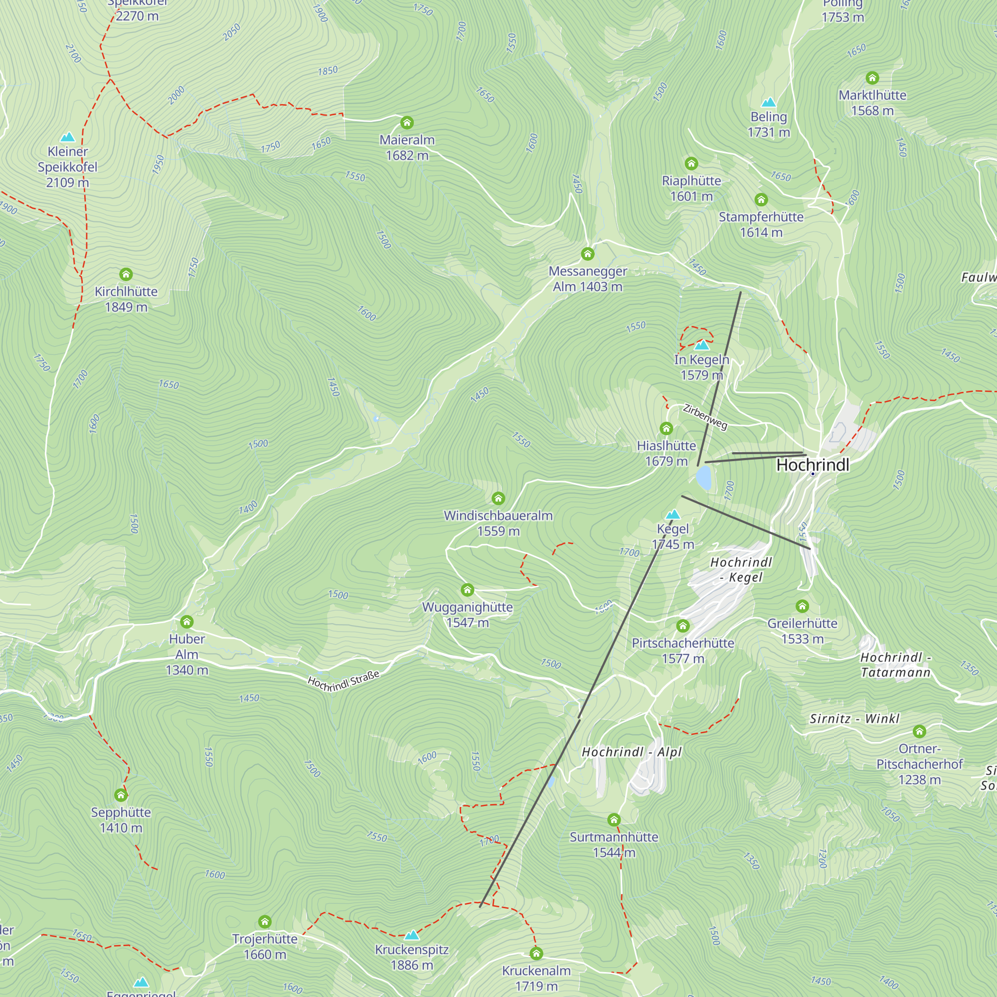 Windischbaueralm map