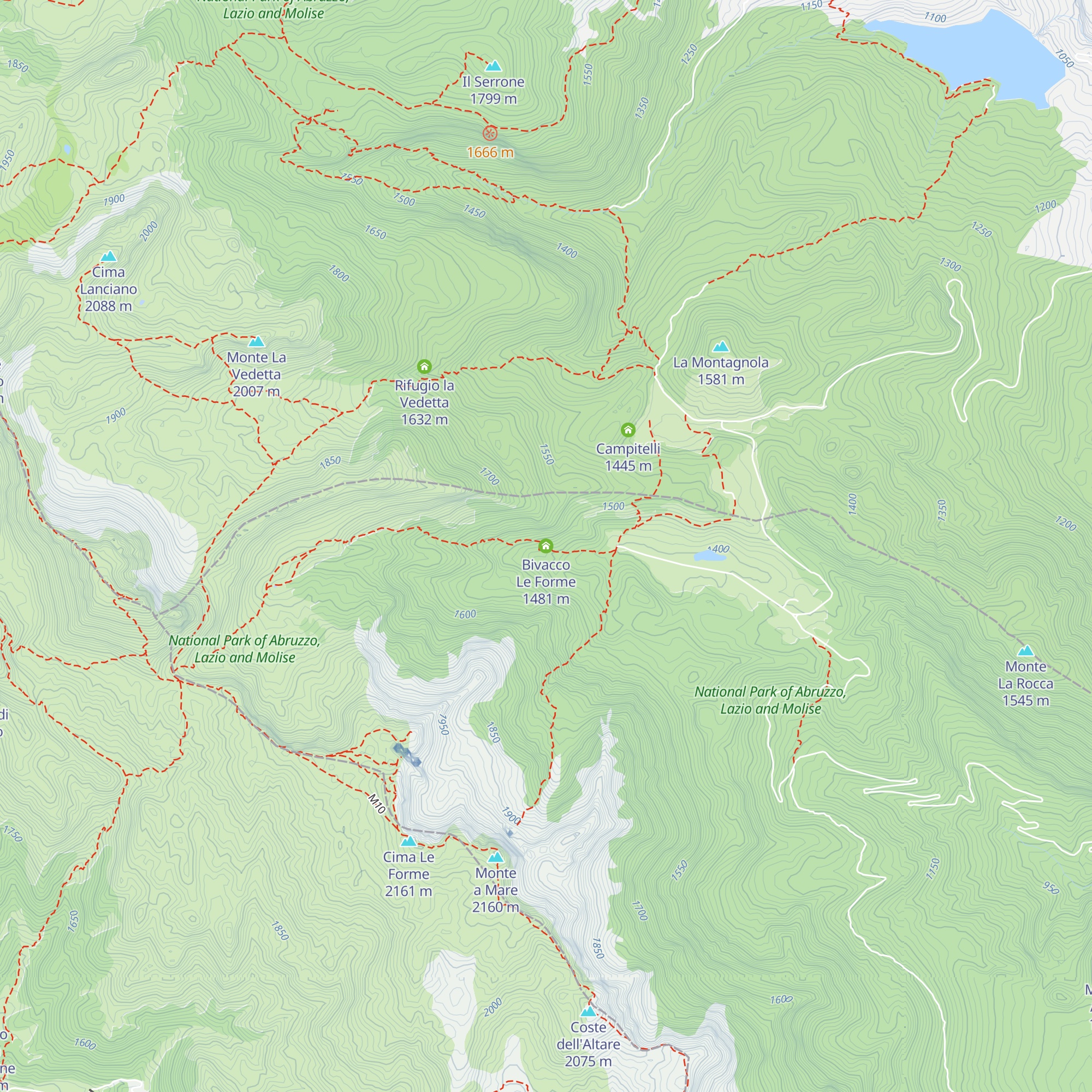Bivacco Le Forme map