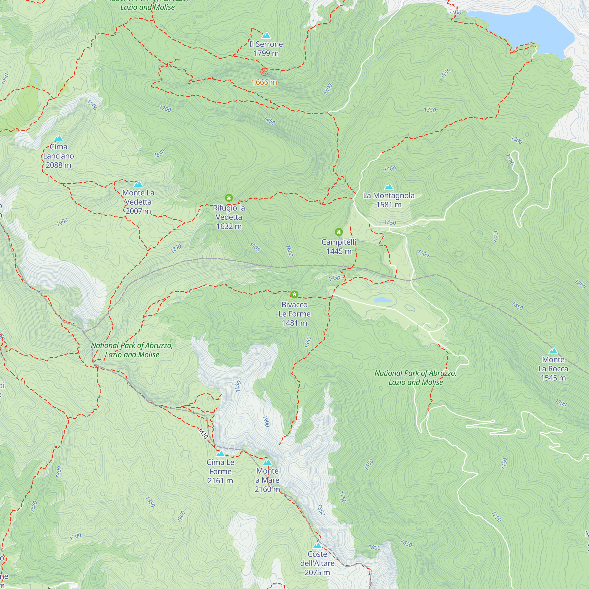 Bivacco Le Forme map