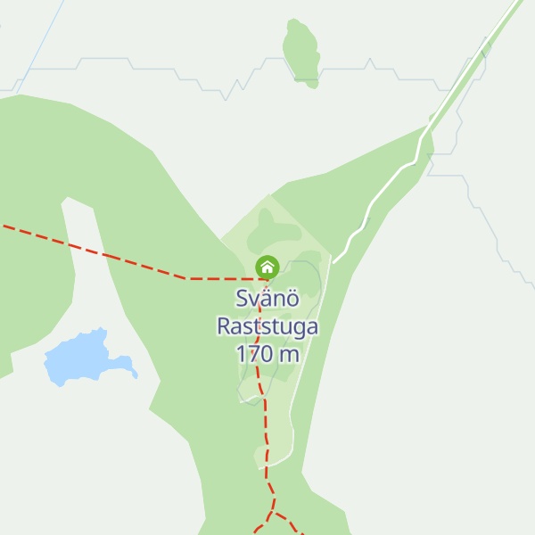 Map of Svänö Raststuga