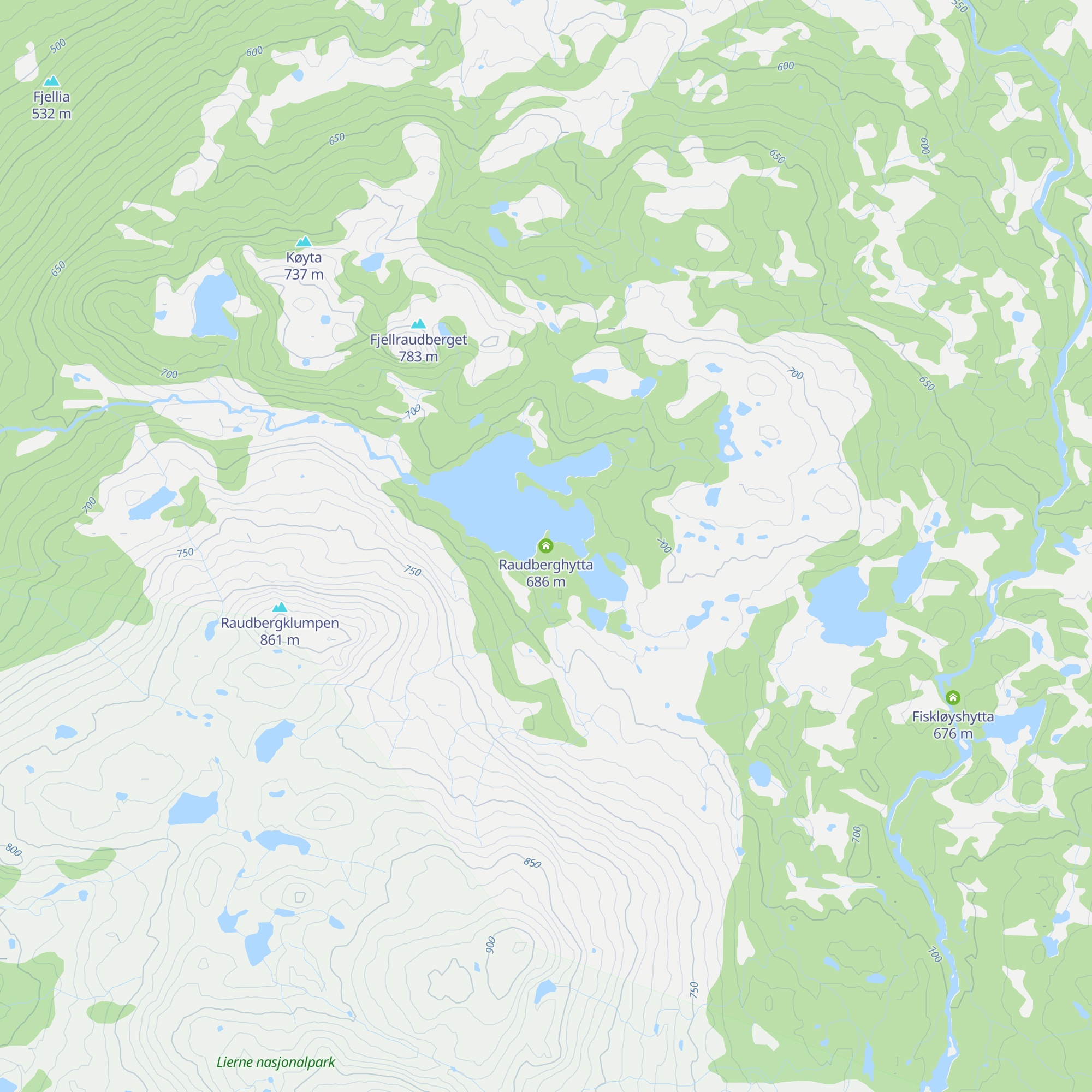 Raudberghytta map