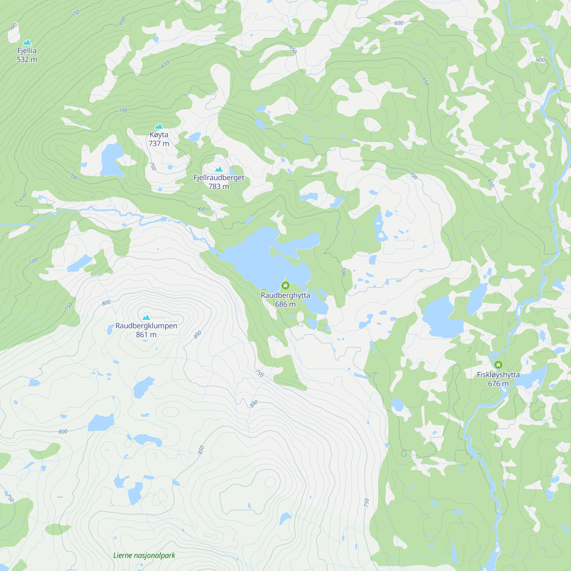 Raudberghytta map
