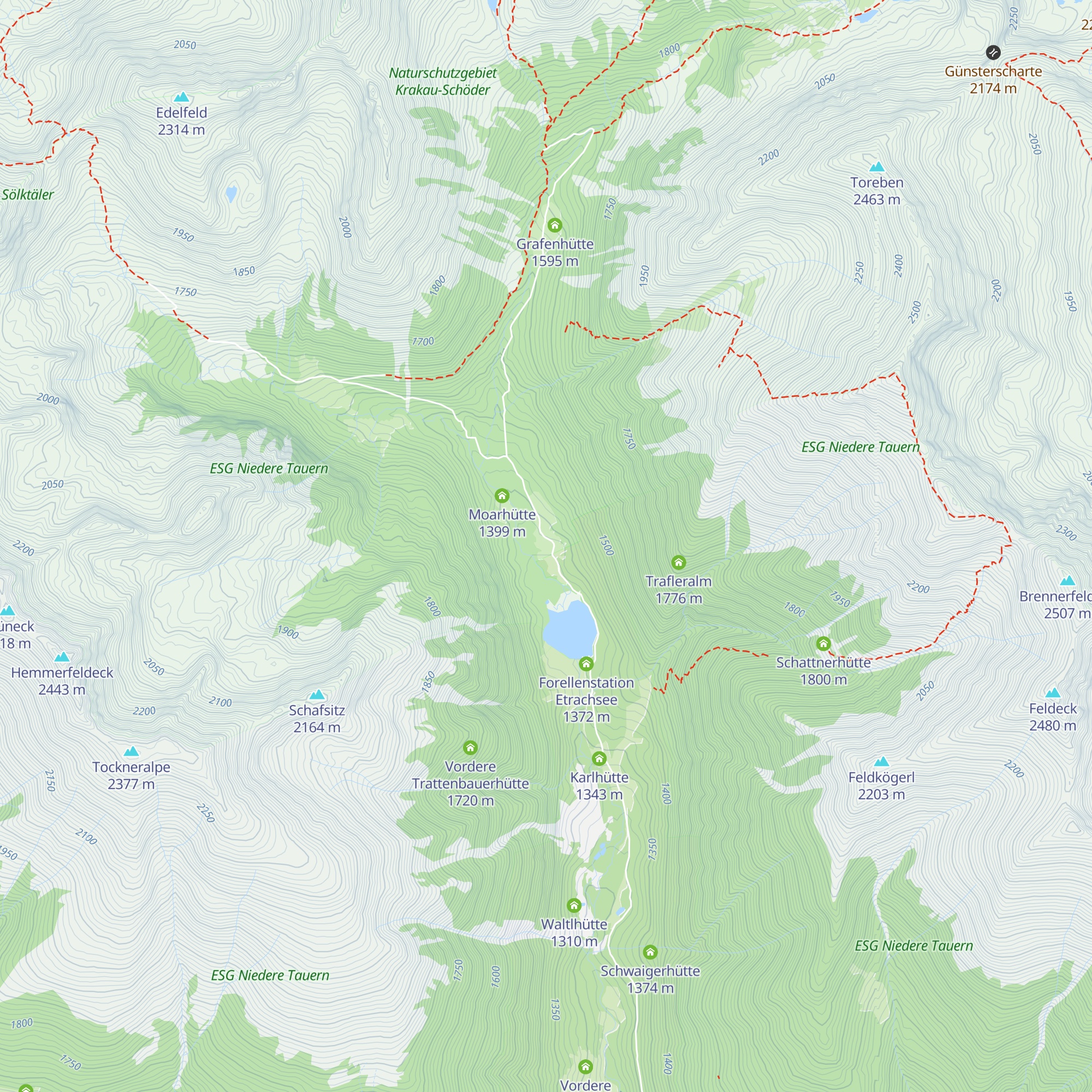 Spreizerhütte map