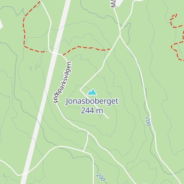 Map of Jonasboberget