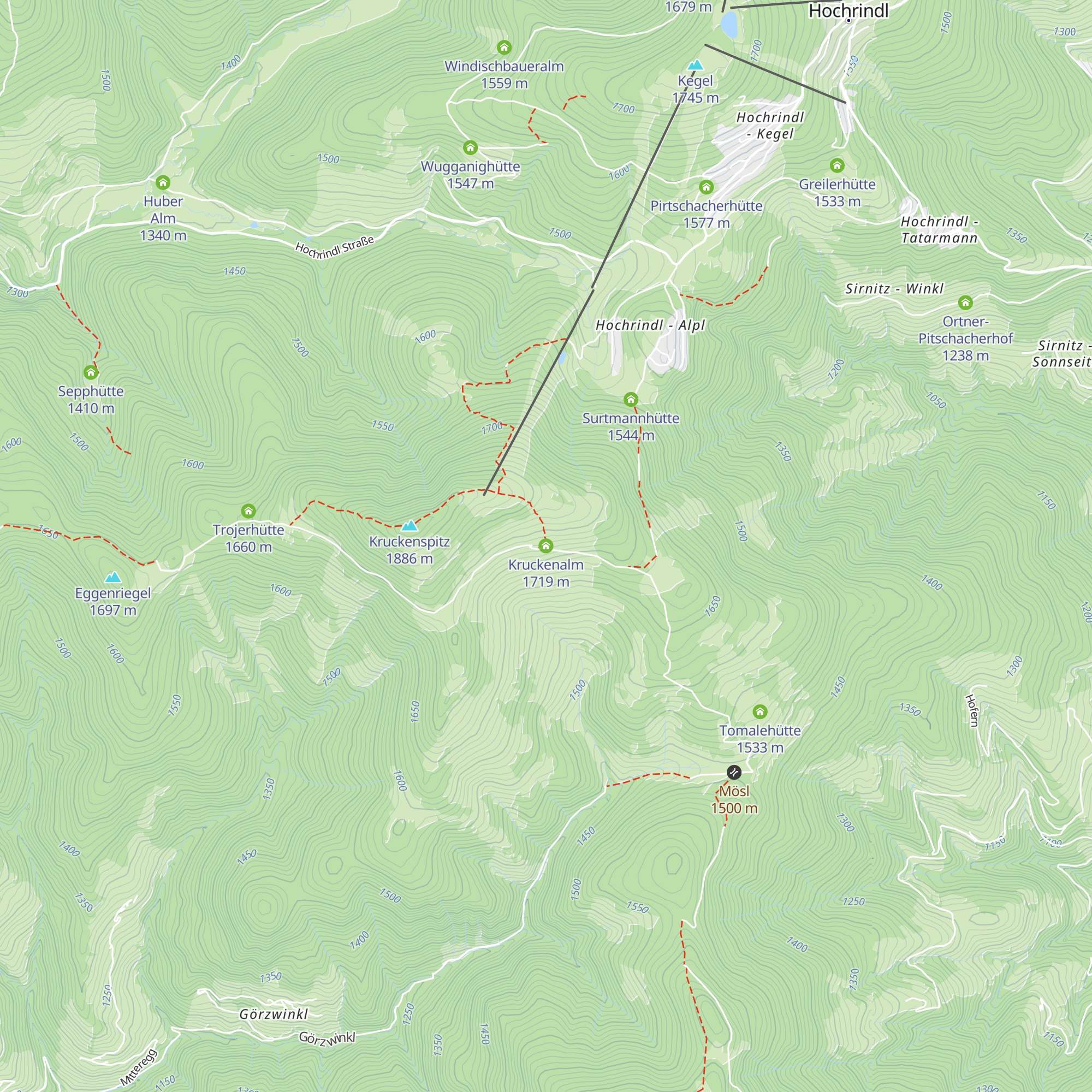 Kruckenalm map