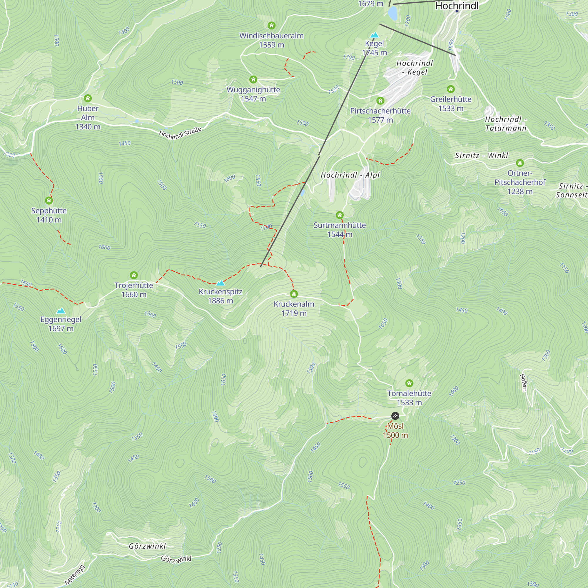 Kruckenalm map