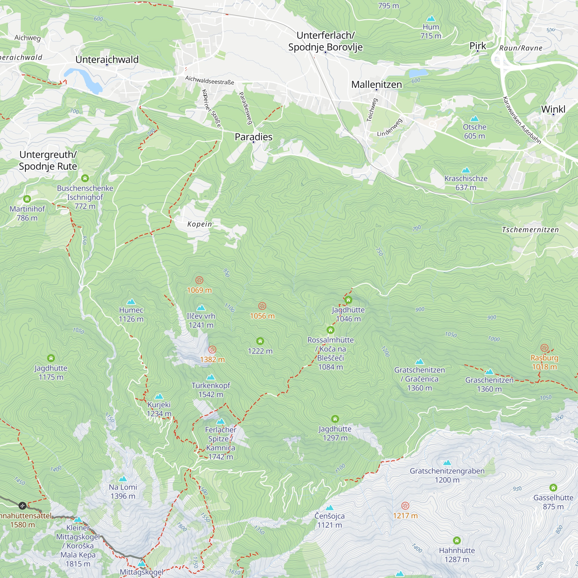 Ressmannhütte map