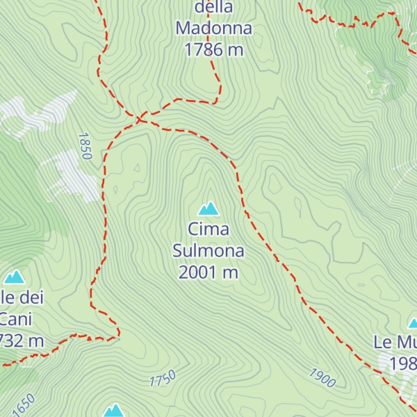 Map of Cima Sulmona