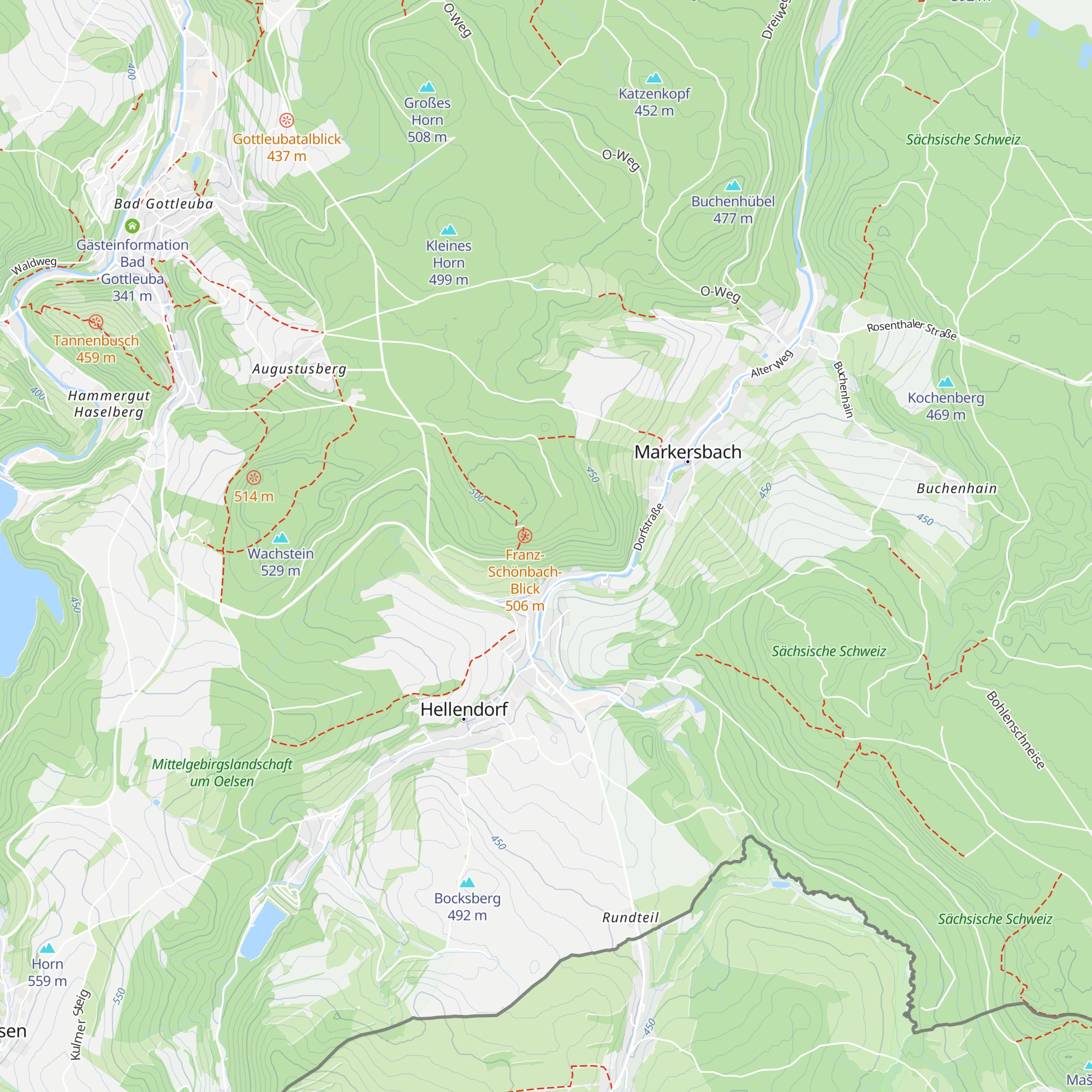 Hüttenleite map
