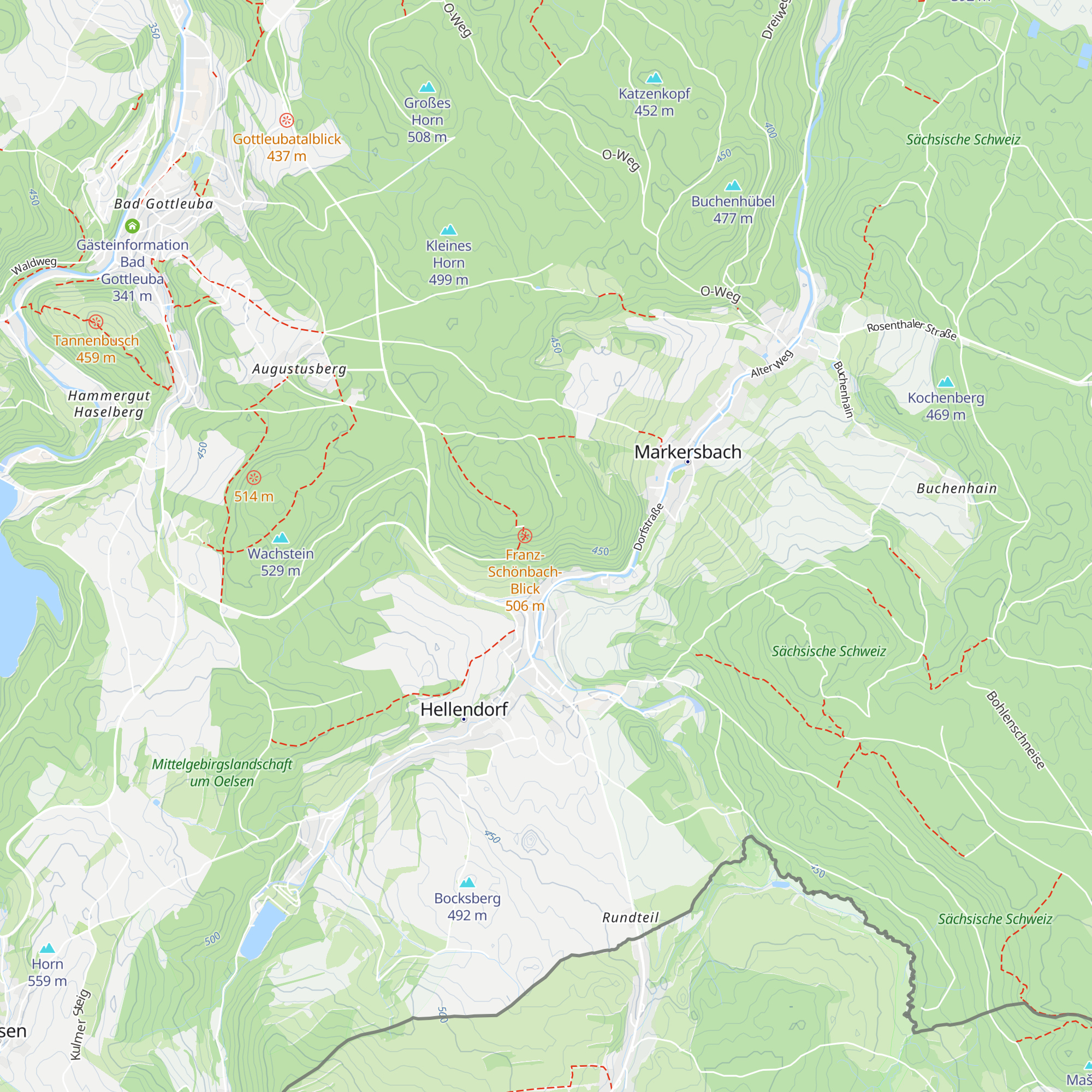 Hüttenleite map