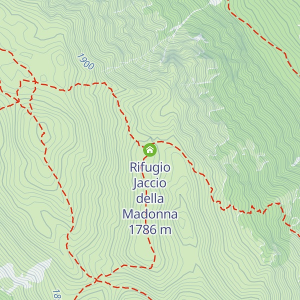 Map of Rifugio Jaccio della Madonna