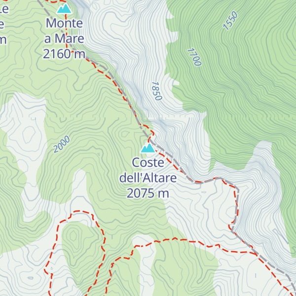 Map of Coste dell'Altare