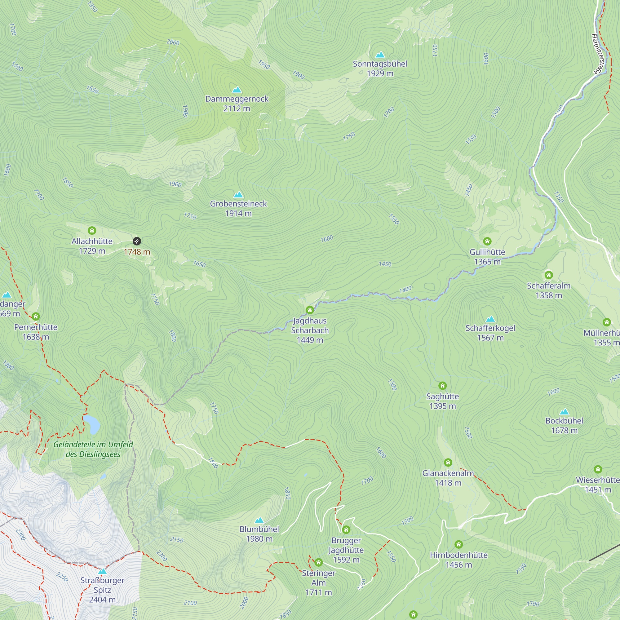 Jagdhaus Scharbach map