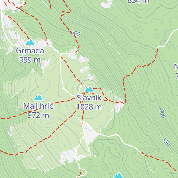 Map of Slavnik