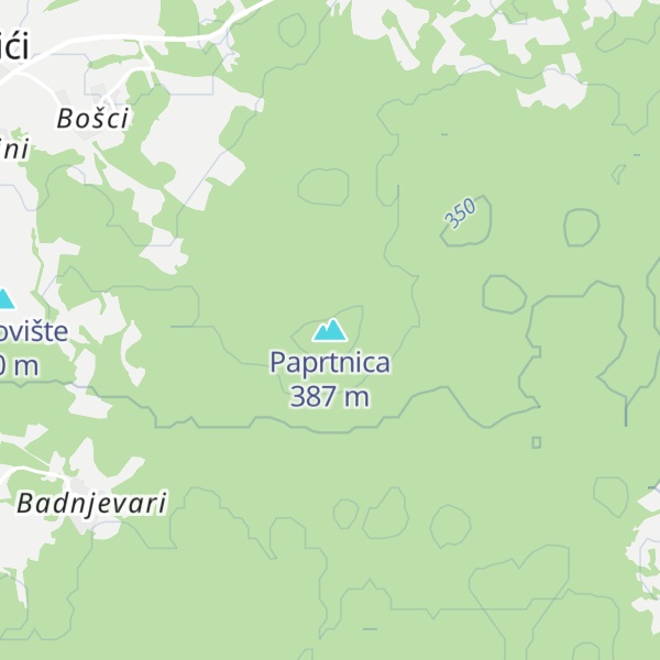 Map of Paprtnica