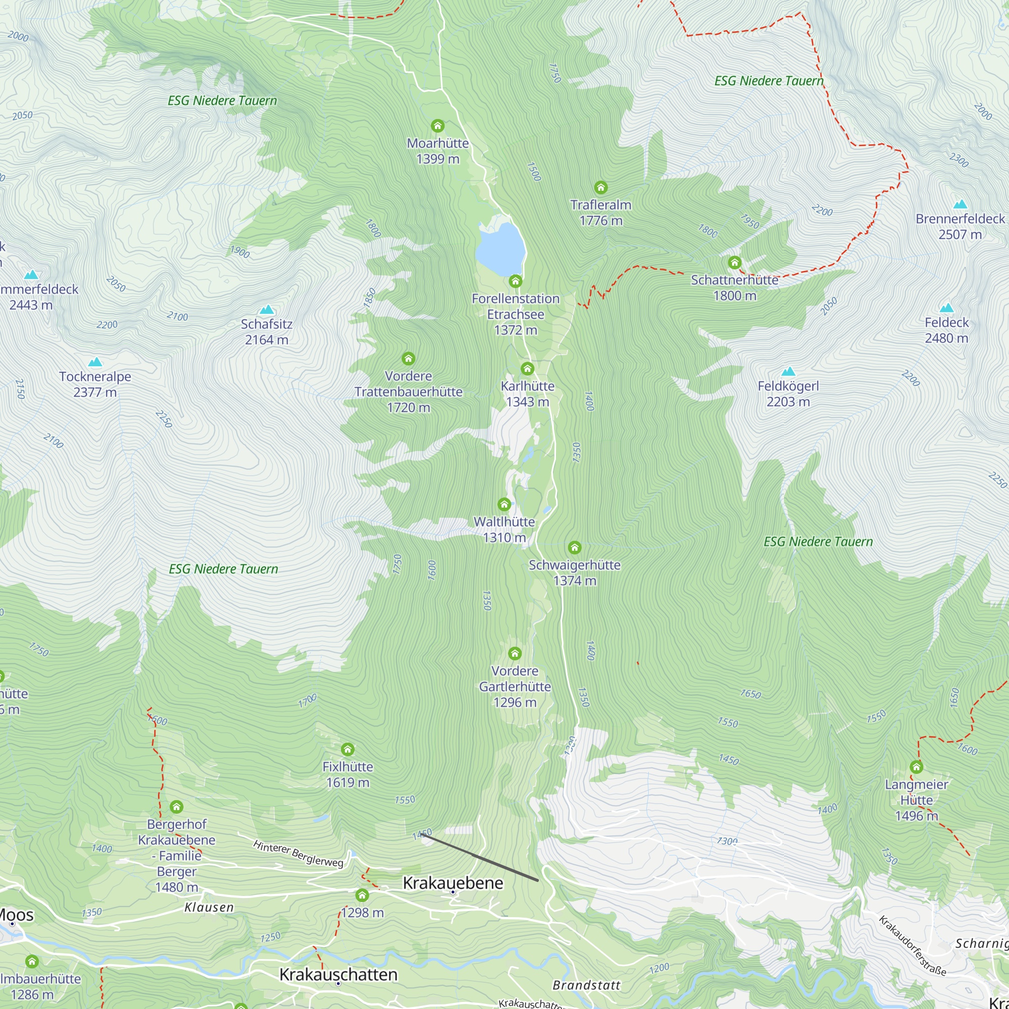 Waltlhütte map
