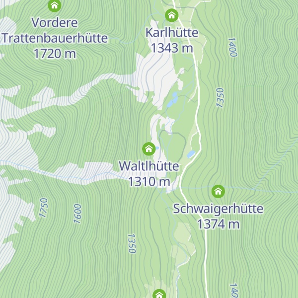 Map of Waltlhütte