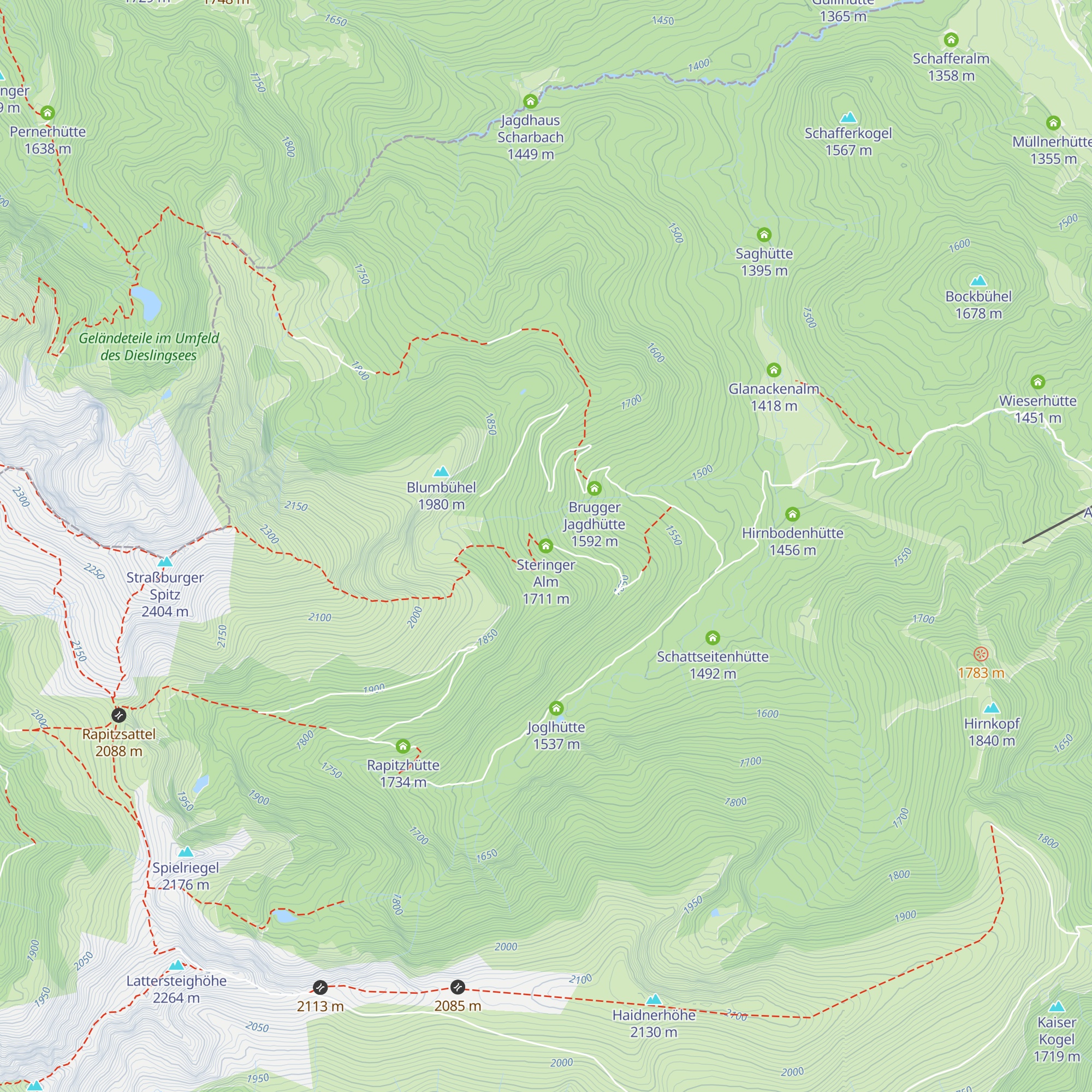 Steringer Alm map