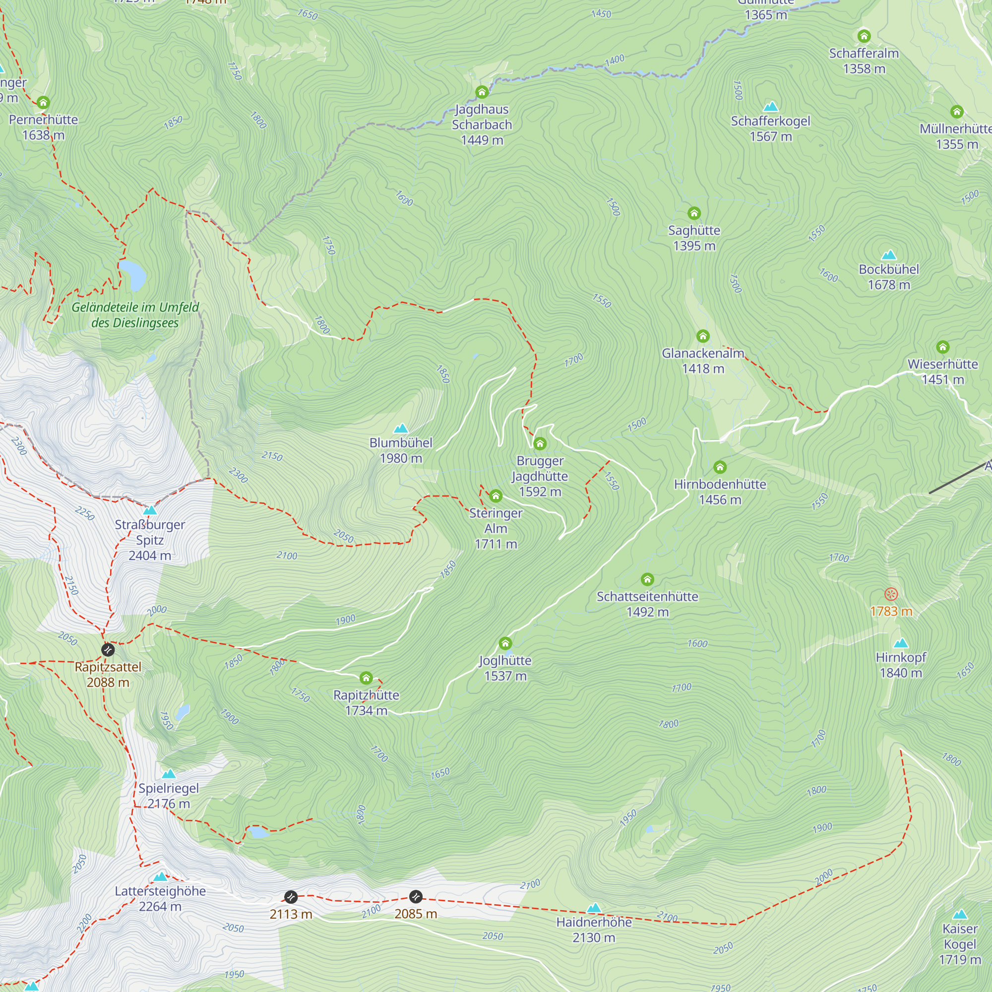 Steringer Alm map