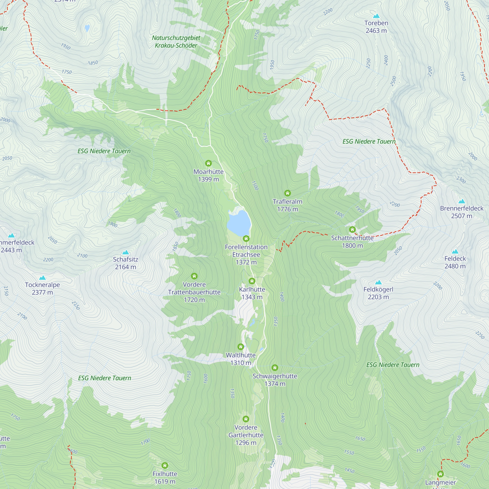 Landhaus Etrachsee map
