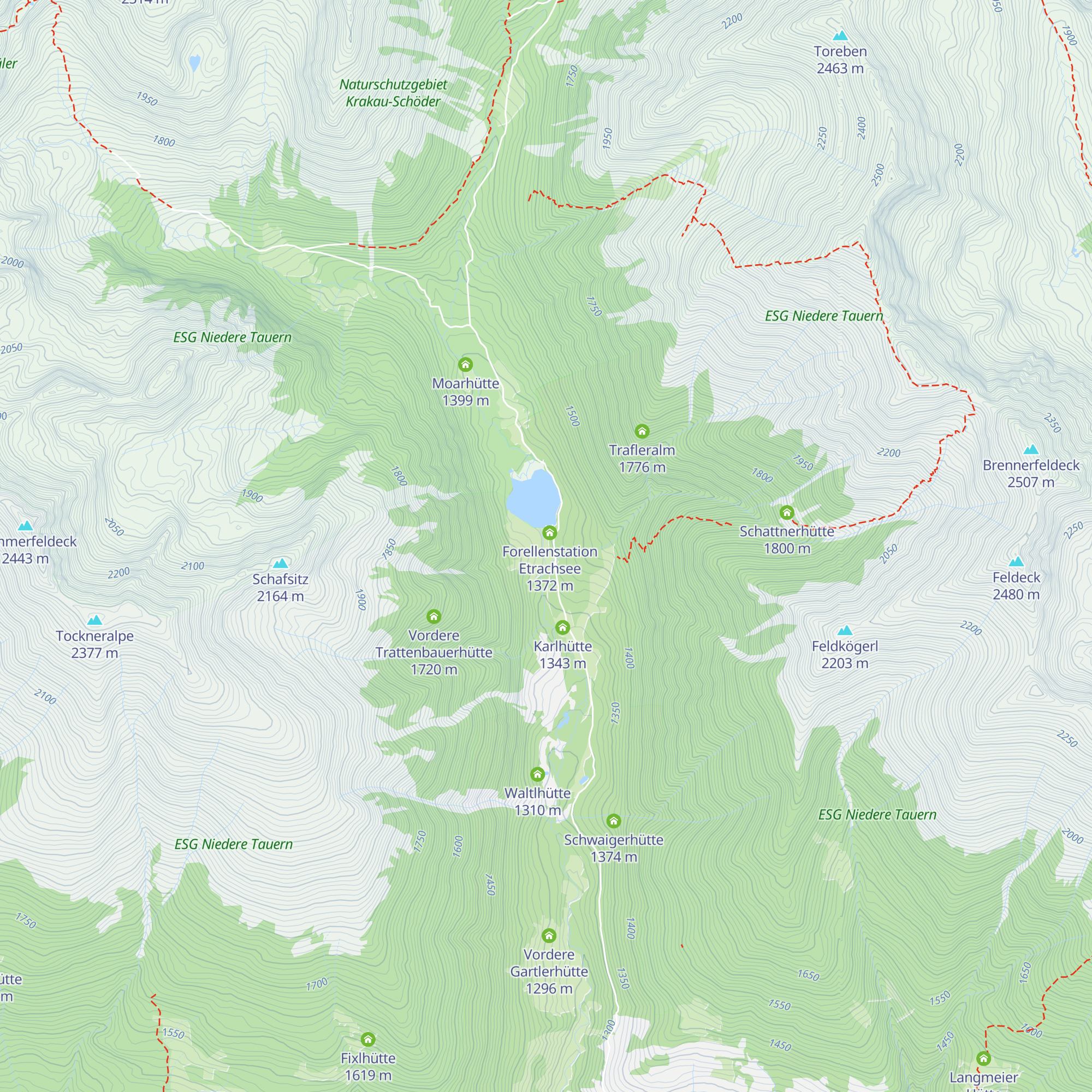 Landhaus Etrachsee map