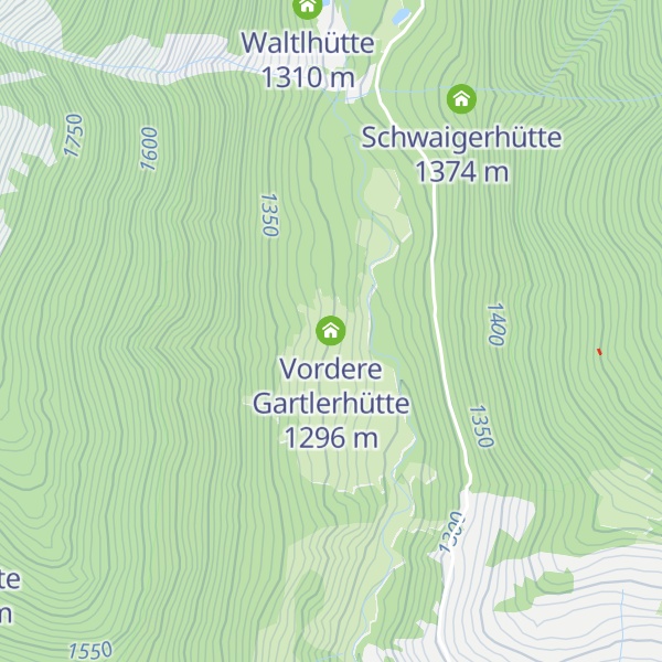 Map of Vordere Gartlerhütte