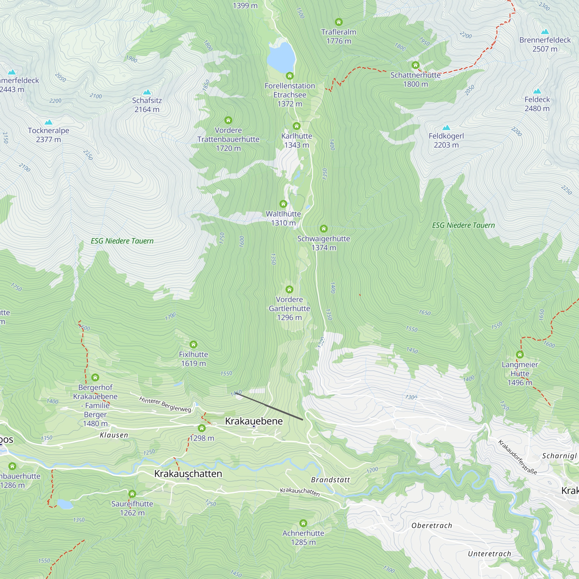 Vordere Gartlerhütte map