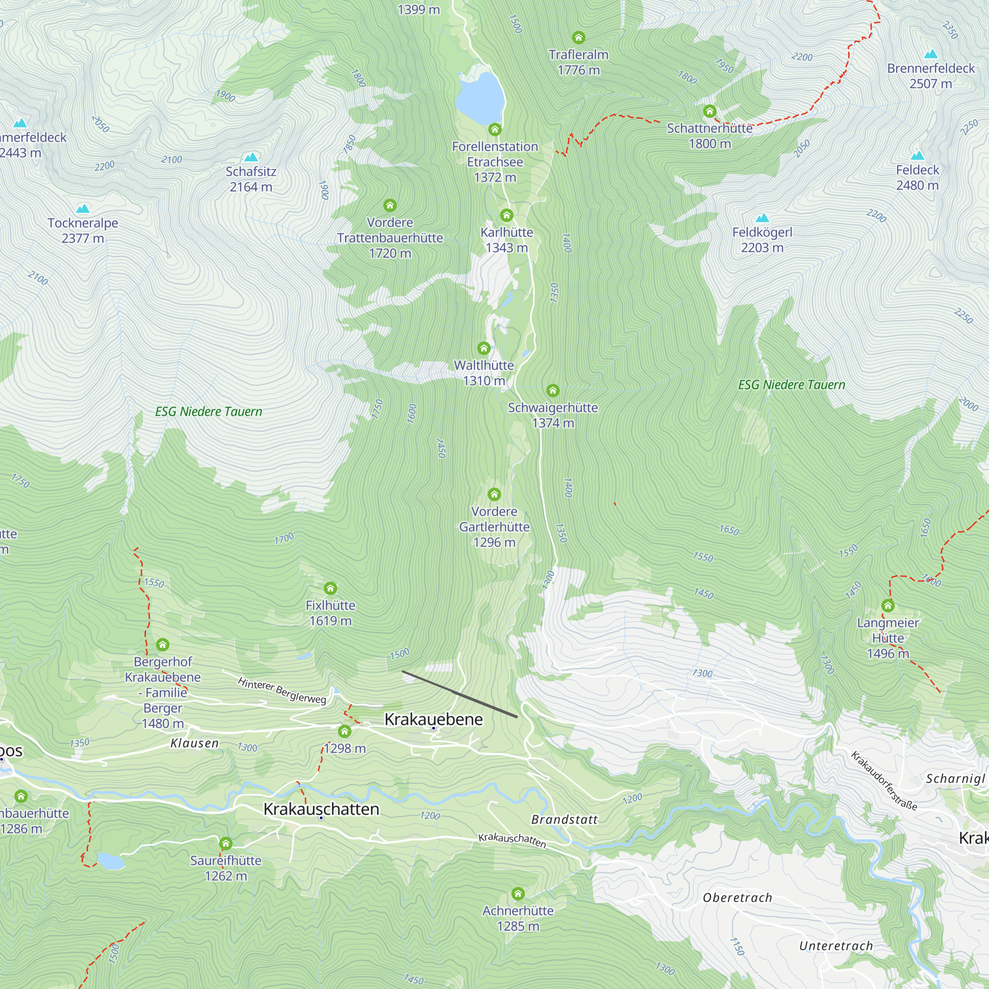Vordere Gartlerhütte map