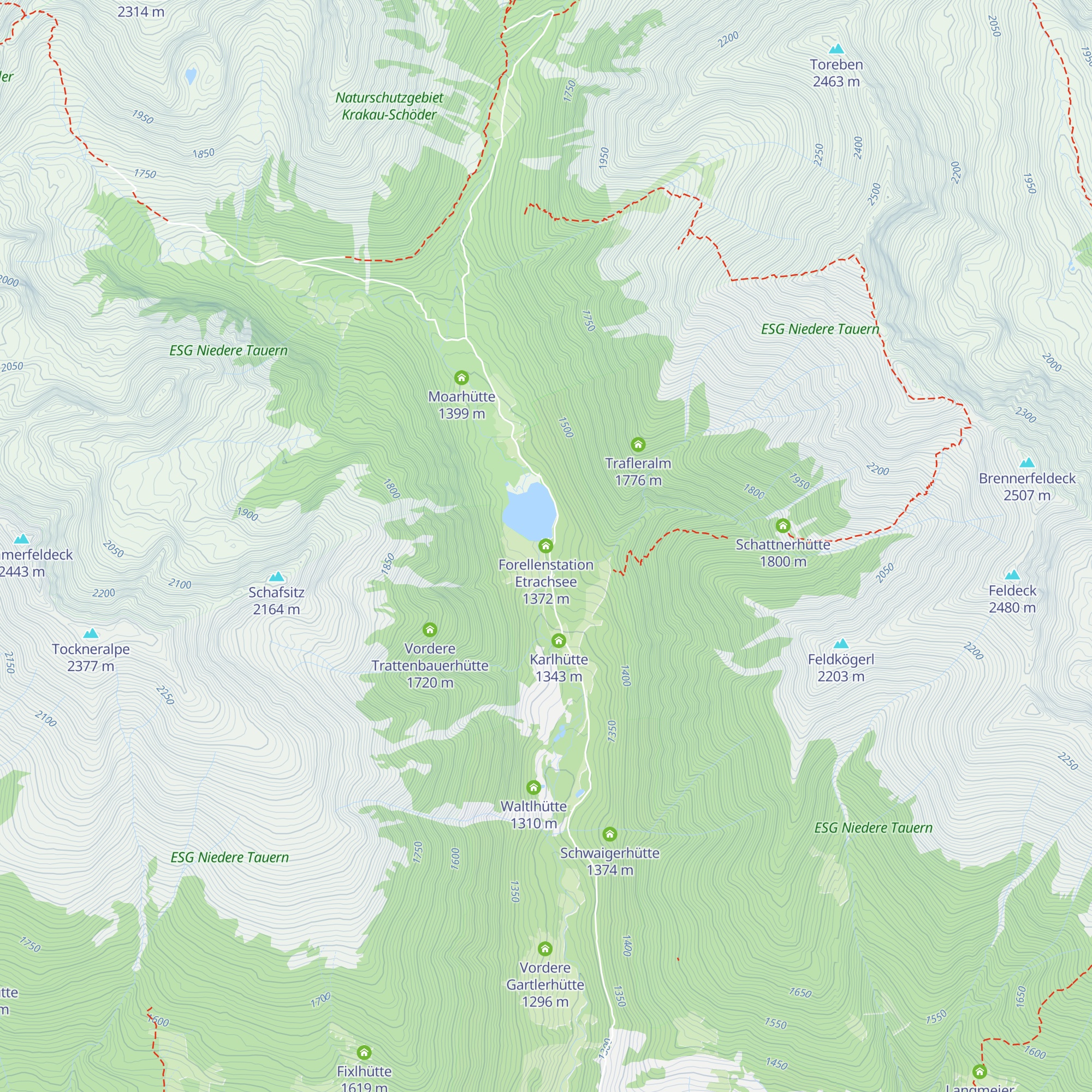 Forellenstation Etrachsee map