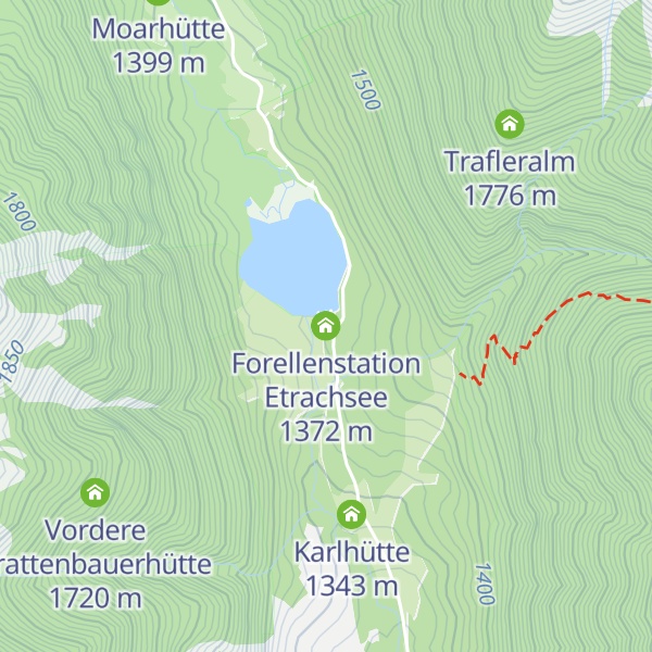 Map of Forellenstation Etrachsee