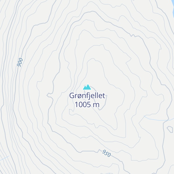 Map of Grønfjellet