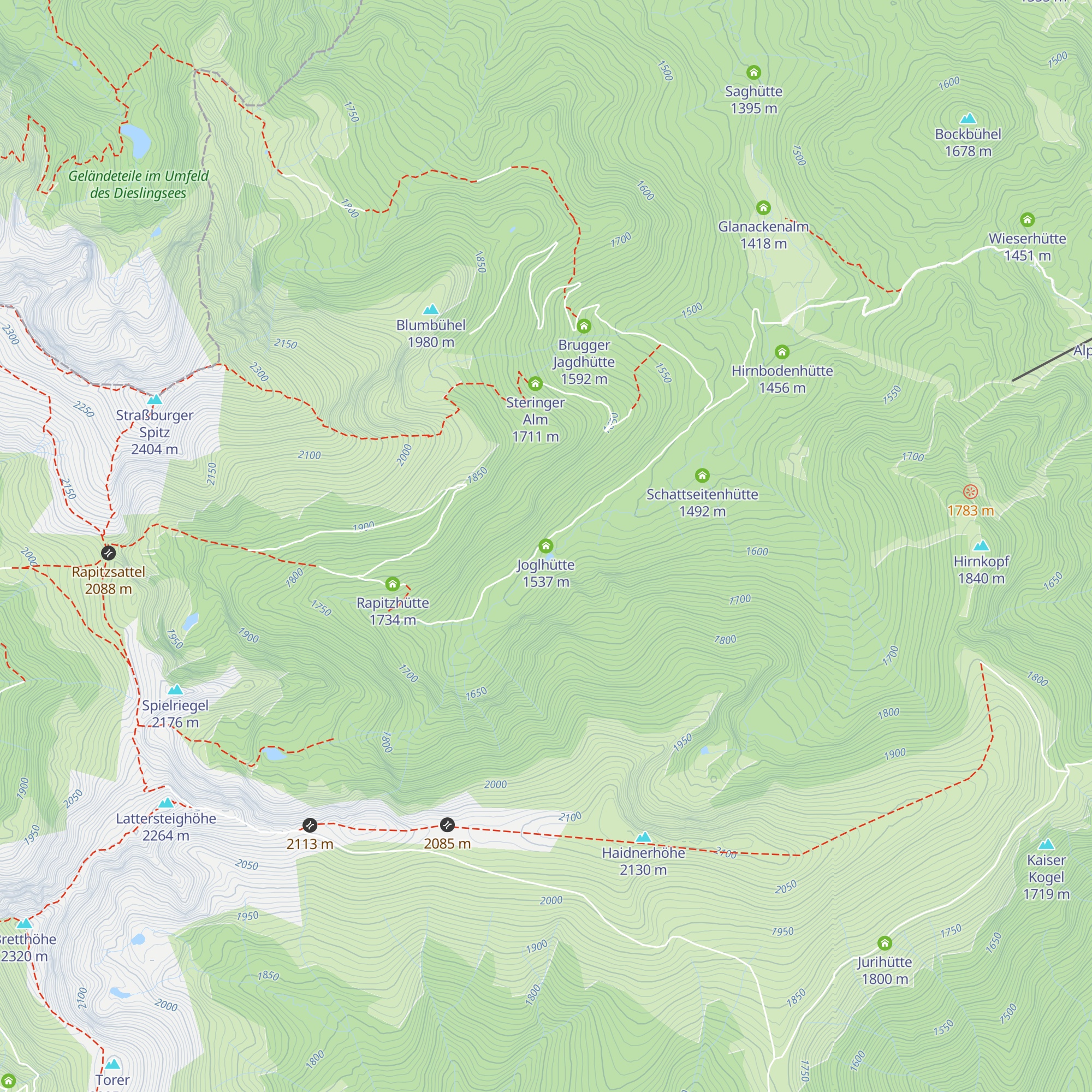 Joglhütte map