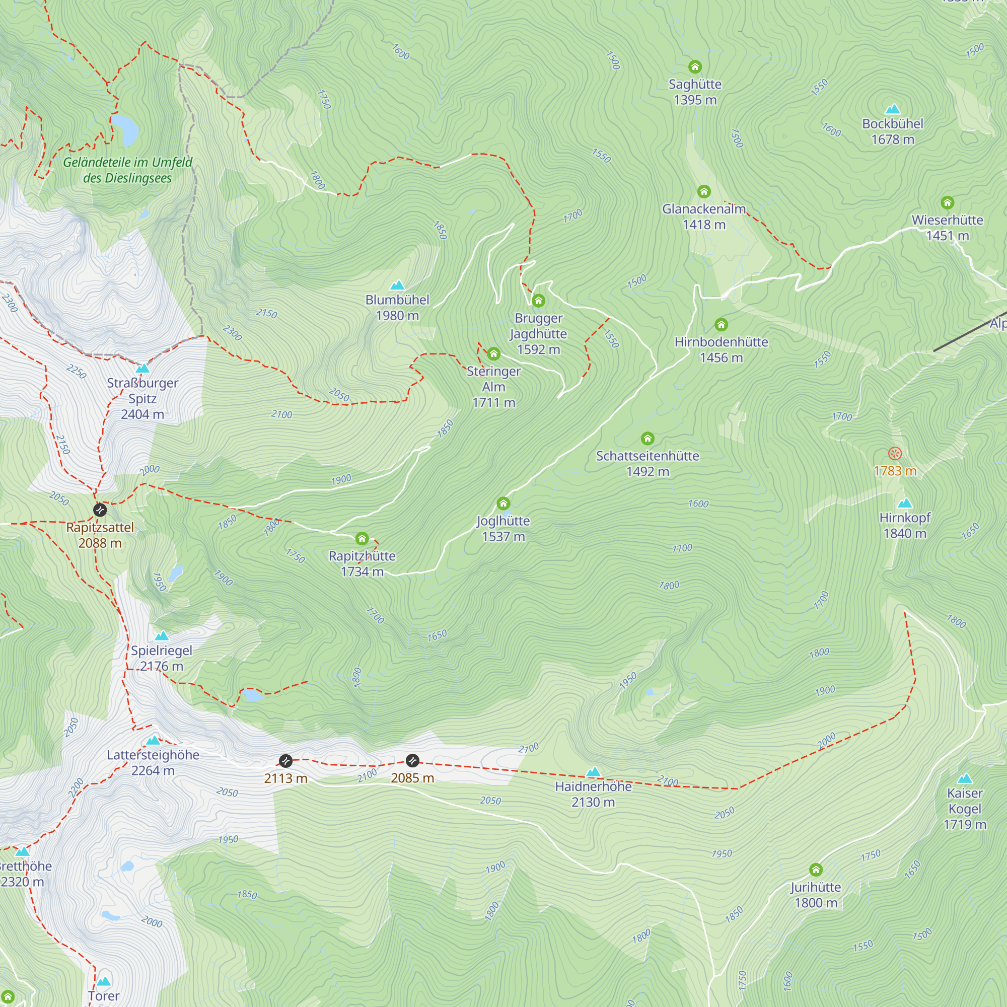 Joglhütte map