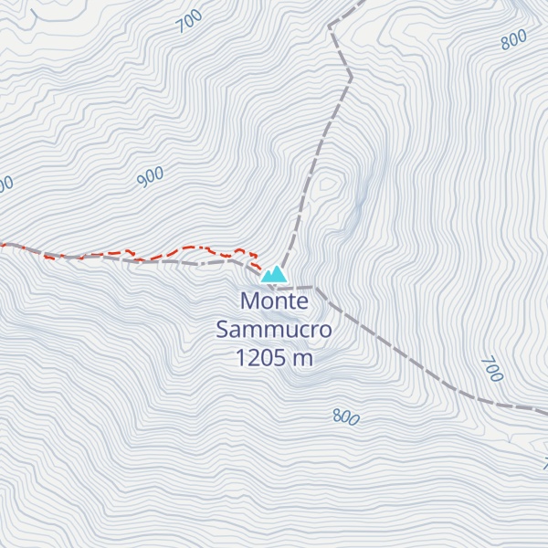 Map of Monte Sammucro