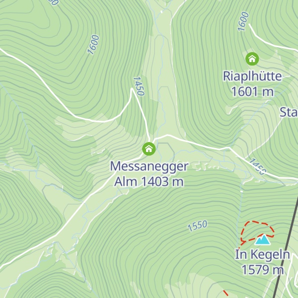 Map of Messanegger Alm