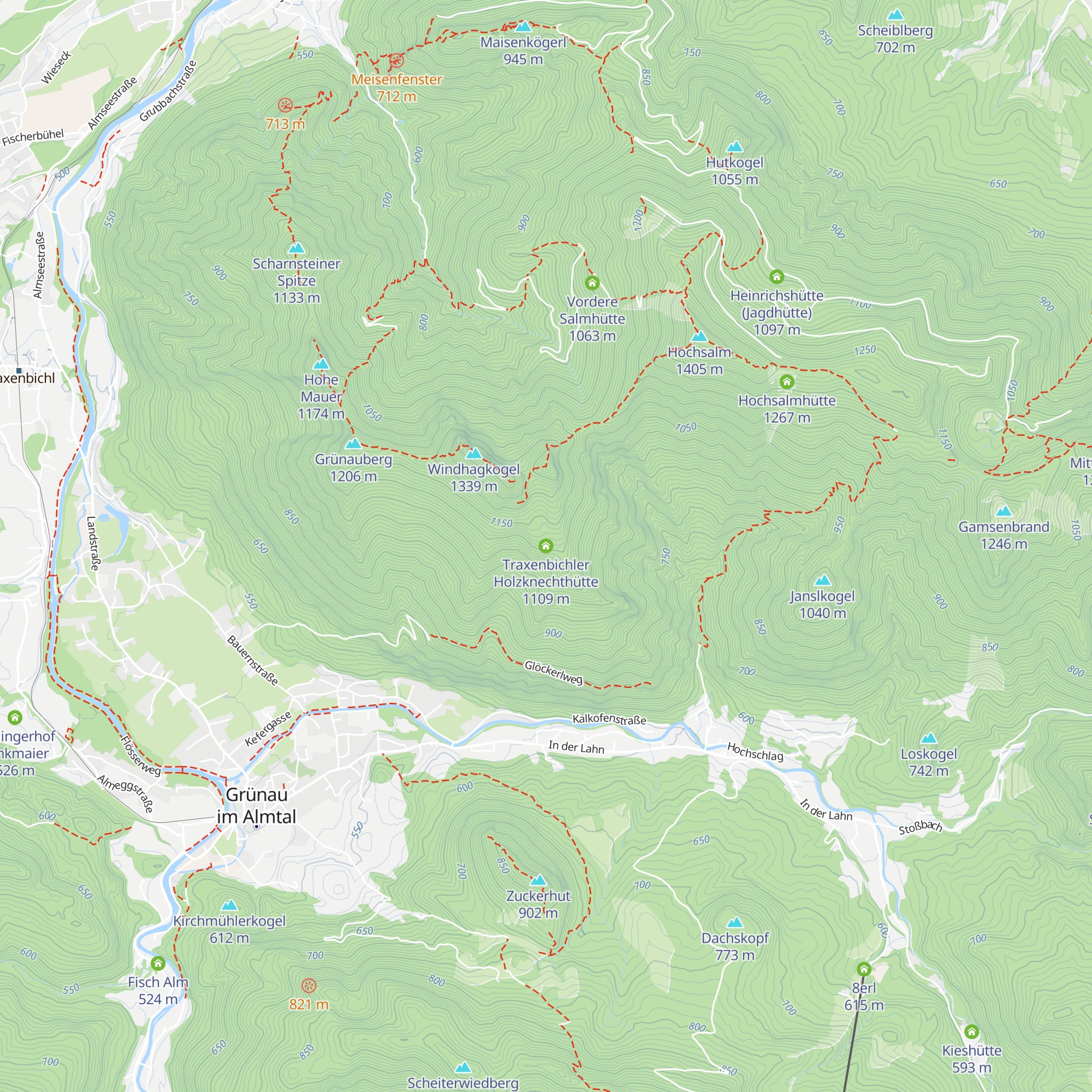 Traxenbichler Holzknechthütte map