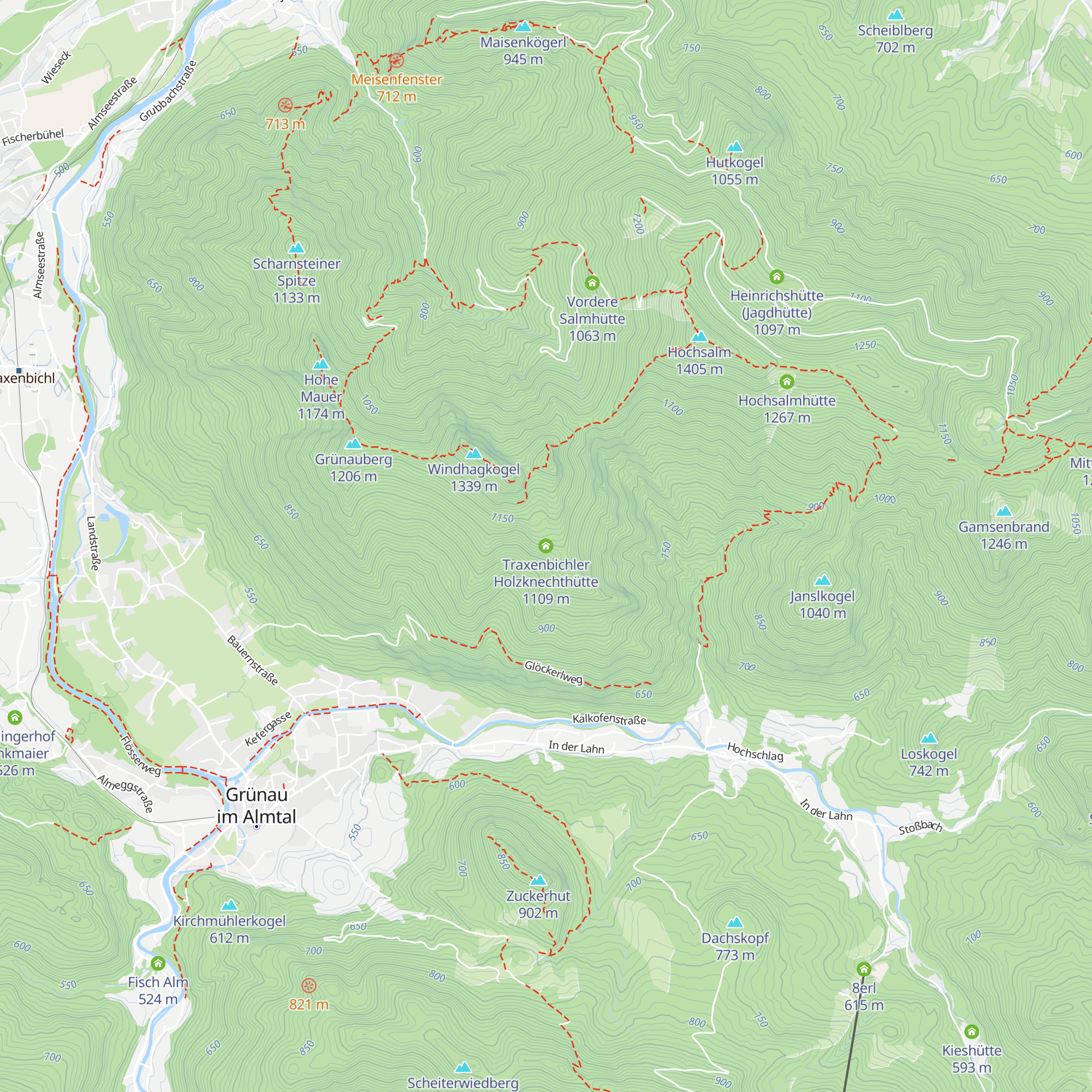 Traxenbichler Holzknechthütte map